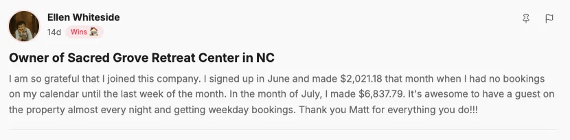 June, the month she joined, in her own words.
