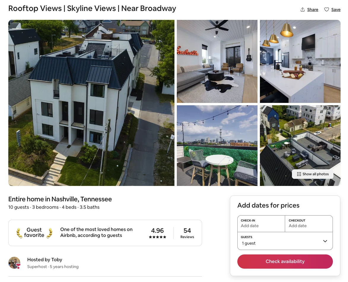 One of Toby’s two Nashville listings.